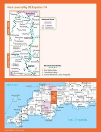 OS Explorer Map 114 - Exeter and The Exe Valley - overview