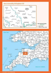 OS Explorer Map 127 - South Molton and Chulmleigh - overview