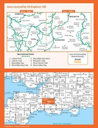 OS Explorer Map 129 - Yeovil and Sherborne - overview