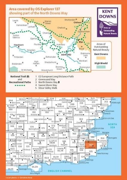 OS Explorer Map 136 - High Weald - overview