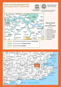 OS Explorer Map 162 - Greenwich and Gravesend - overview