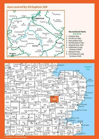 OS Explorer Map 209 - Cambridge and Royston - overview