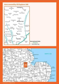 OS Explorer Map 248 - Bourne and Heckington - overview