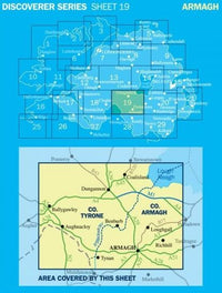 Irish Discoverer Map 19, Armagh - Area covered