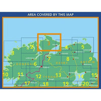 Irish Discovery Map 3, Donegal - North East and Derry - Area Covered