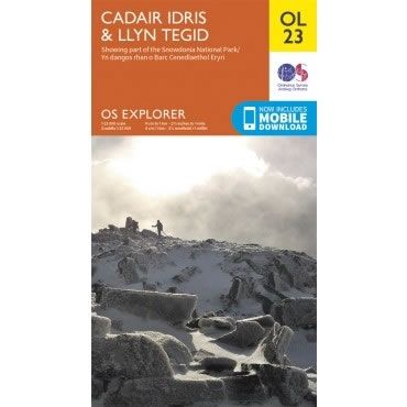 OS Explorer Map OL23 - Cadair Idris and Llyn Tegid