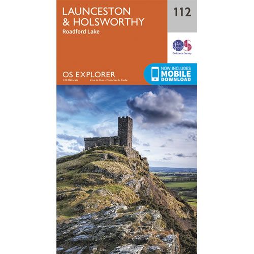 OS Explorer 112 - Launceston and Holsworthy Map