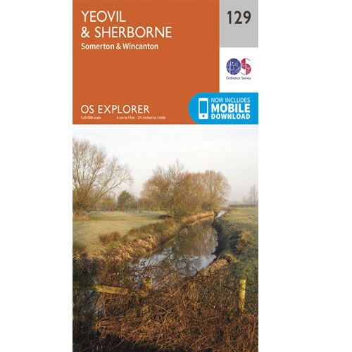 OS Explorer 129 - Yeovil and Sherborne Map