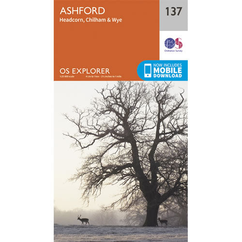 OS Explorer 137 - Ashford Map