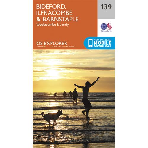 OS Explorer 139 - Bideford and Ilfracombe Map