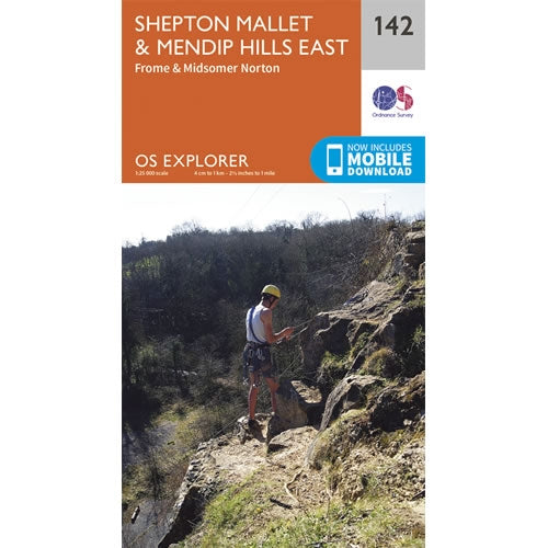 OS Explorer Map 142 - Shepton Mallet and Mendip Hills East