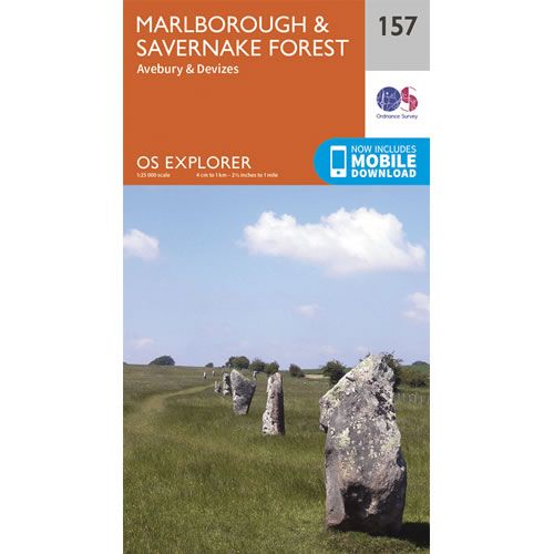 OS Explorer 157 - Marlborough and Savernake Forest Map