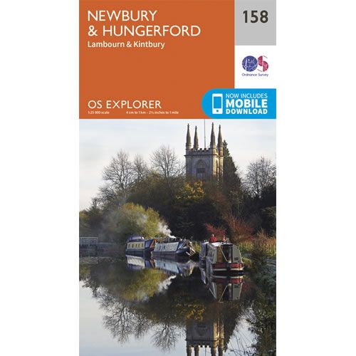 OS Explorer 158 - Newbury and Hungerford Map