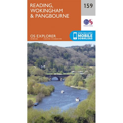 OS Explorer 159 - Reading, Wokingham and Pangbourne Map