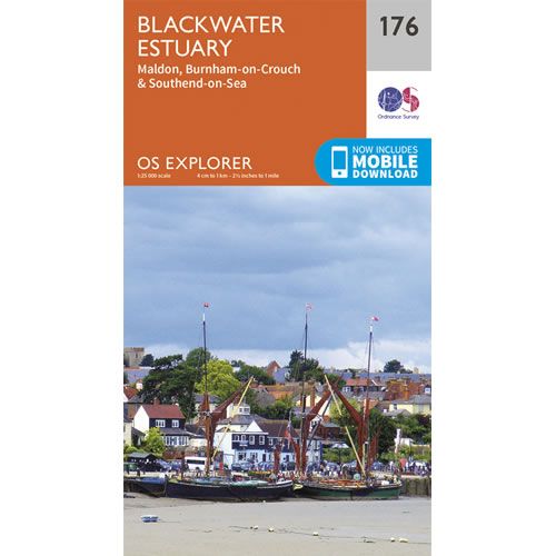 OS Explorer 176 - Blackwater Estuary Map