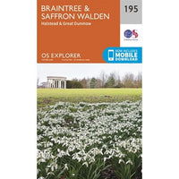 OS Explorer Map 195 - Braintree and Saffron Walden