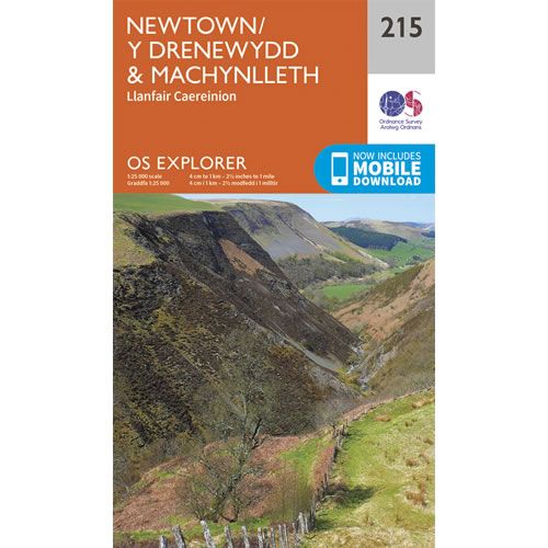 OS Explorer 215 - Newtown and Machynlleth