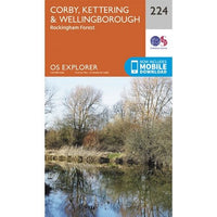 OS Explorer Map 224 - Corby and Kettering