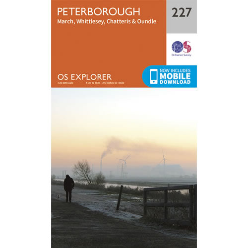 OS Explorer 227 - Peterborough and March Map