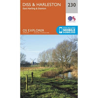 OS Explorer Map 230 - Diss and Harleston