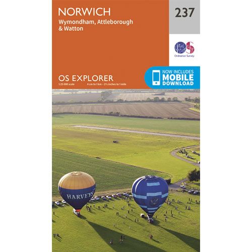 OS Explorer 237 - Norwich Map