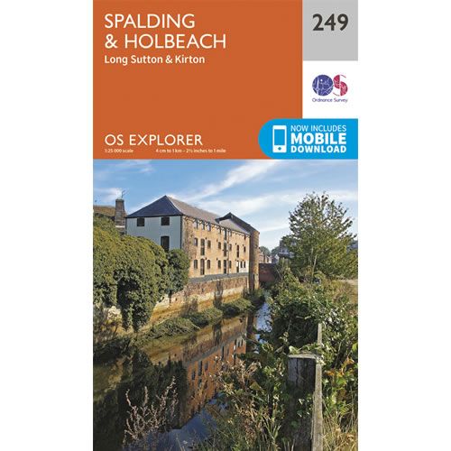 OS Explorer 249 - Spalding and Holbeach Map