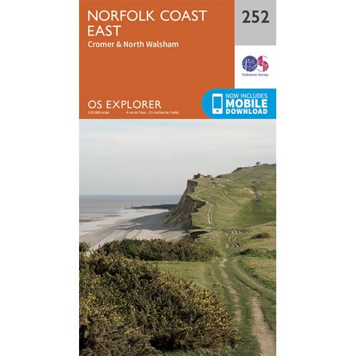 OS Explorer 252 - Norfolk Coast East Map