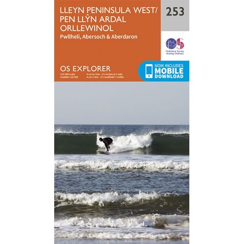 OS Explorer 253 - Lleyn Peninsula West Map