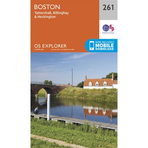 OS Explorer 261 - Boston Map