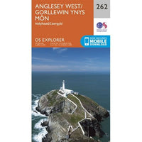 OS Explorer Map 262 - Anglesey West and Holyhead