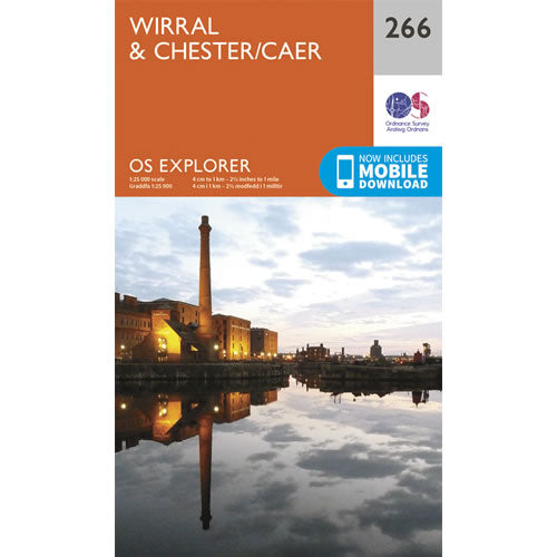 OS Explorer 266 - Wirral and Chester Map