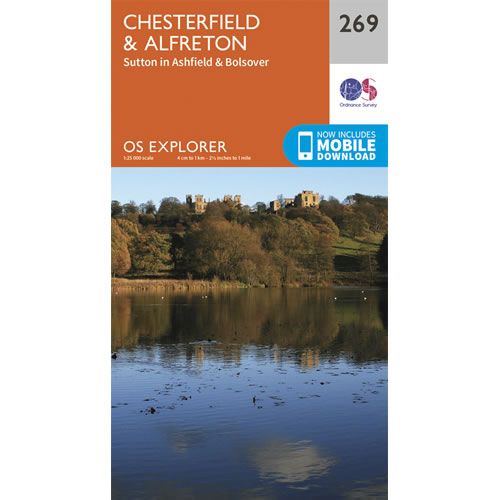 OS Explorer 269 - Chesterfield and Alfreton Map