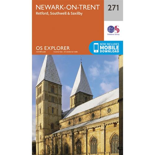 OS Explorer 271 - Newark-on-Trent Map