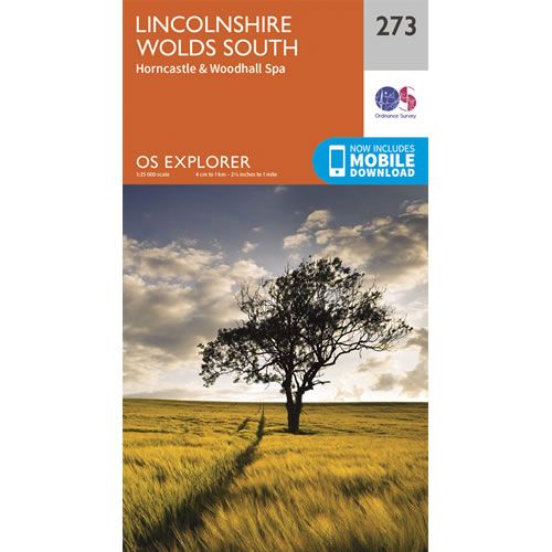 OS Explorer 273 - Lincolnshire Wolds South Map