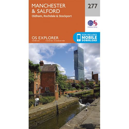 OS Explorer 277 - Manchester and Salford Map