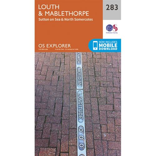 OS Explorer 283 - Louth and Mablethorpe Map