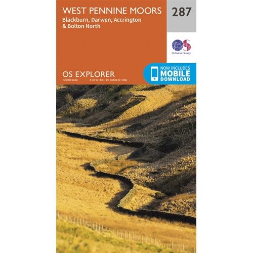 OS Explorer Map 287 - West Pennine Moors