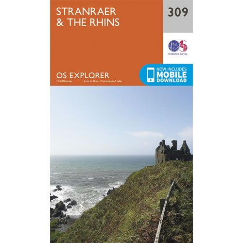 OS Explorer 309 - Stranraer and The Rhins Map