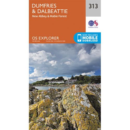 OS Explorer 313 - Dumfries and Dalbeattie Map