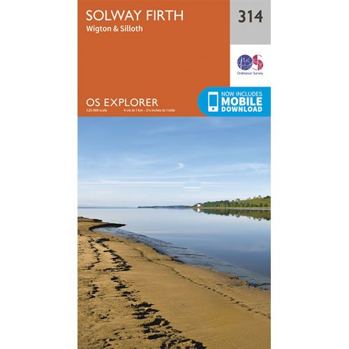 OS Explorer 314 - Solway Firth Map