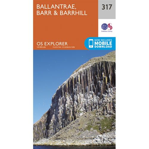 OS Explorer 317 - Ballantrae, Barr and Barrhill Map