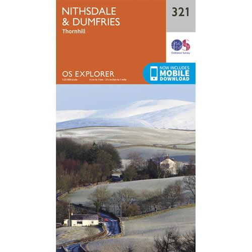 OS Explorer 321 - Nithsdale and Dumfries Map