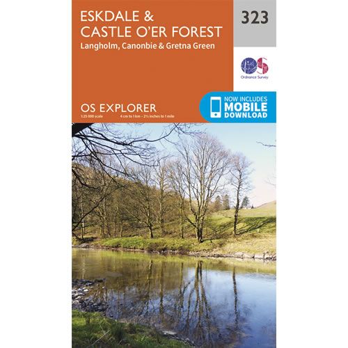 OS Explorer 323 - Eskdale and Castle O'er Forest Map