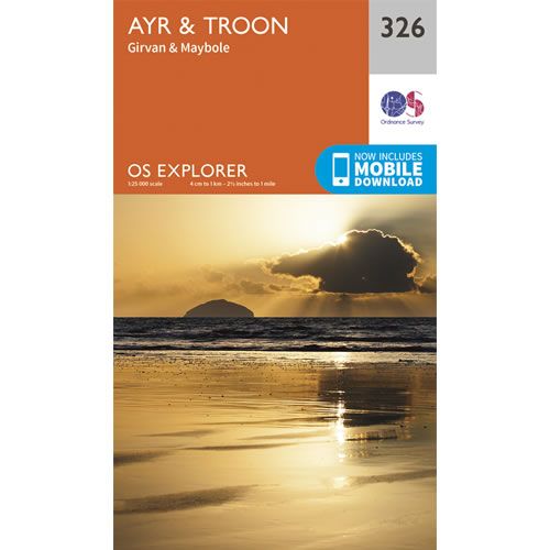 OS Explorer 326 - Ayr and Troon Map