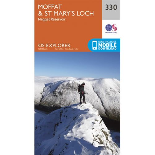 OS Explorer 330 - Moffat and St Mary's Loch Map