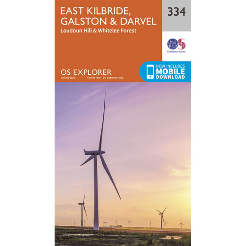 OS Explorer 334 - East Kilbride Map