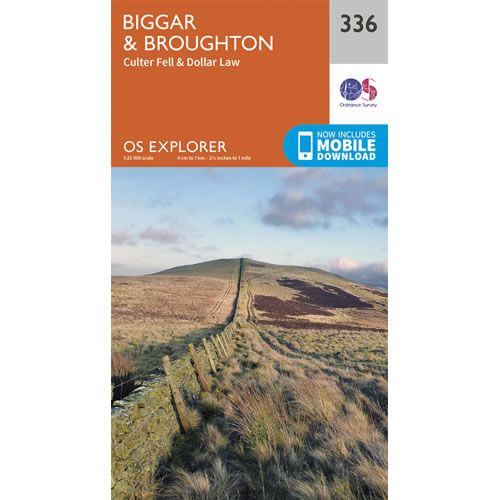 OS Explorer 336 - Biggar and Broughton Map