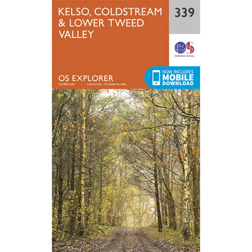 OS Explorer 339 - Kelso and Coldstream Map