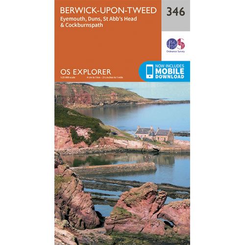 OS Explorer 346 - Berwick-upon-Tweed Map