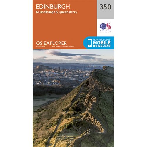 OS Explorer 350 - Edinburgh, Musselburgh and Queensferry Map